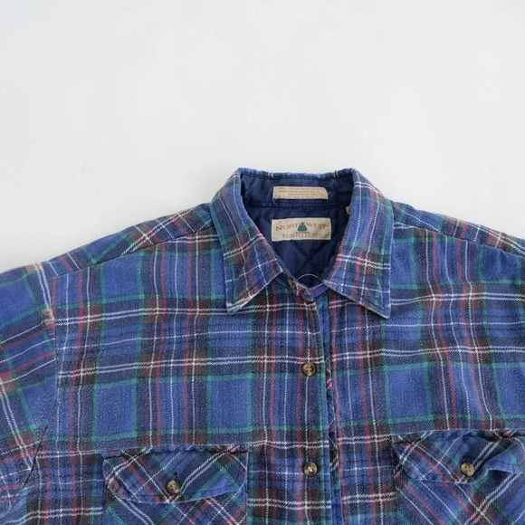 Vintage Northwest Territory Blue Checker Shacket Size Large - Picture 13 of 13